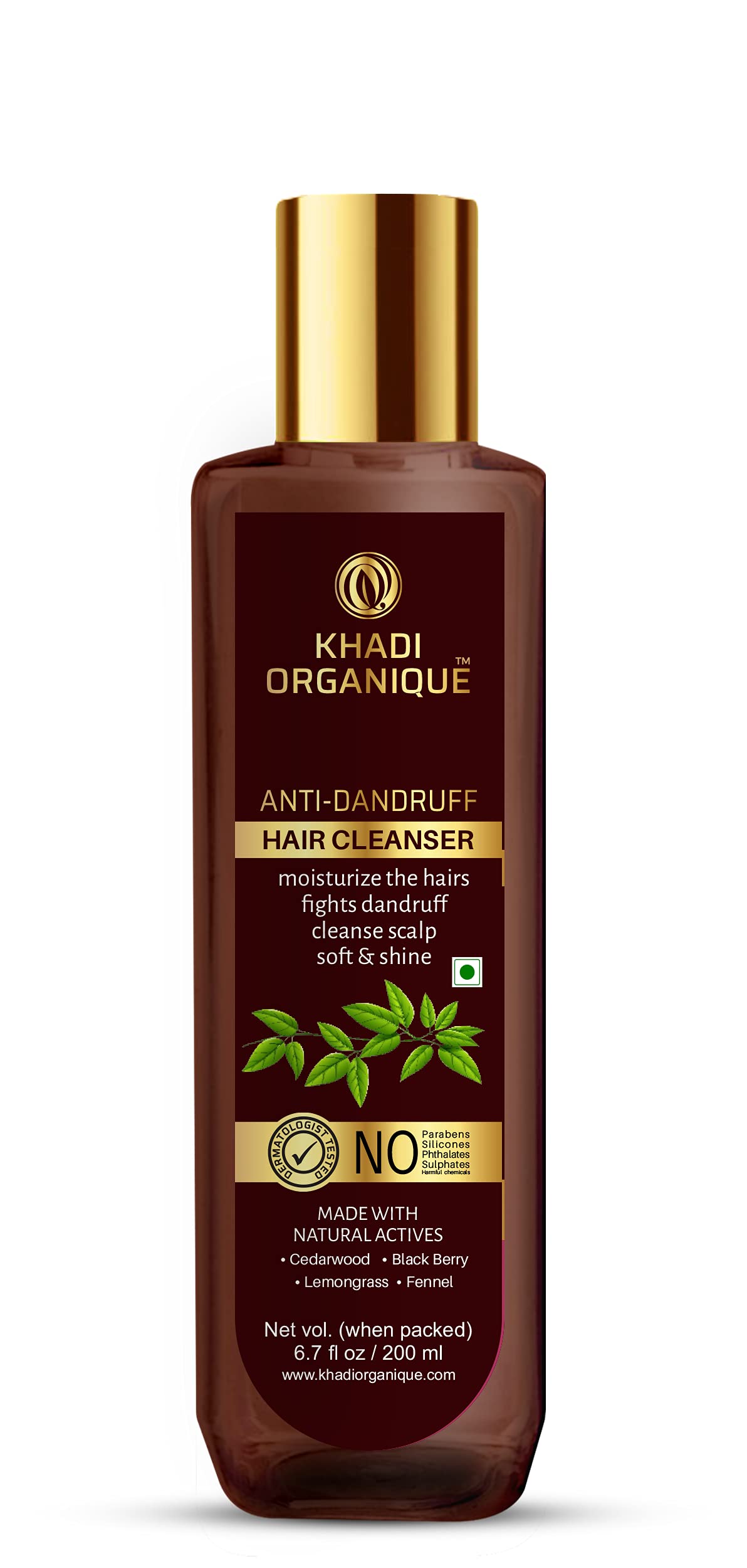 Khadi organique Anti dandruff Hair Cleanser, 200 ml