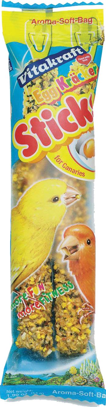Vitakraft Canary Egg & Honey Treat Sticks 2 Pack, 1.4 Ounce