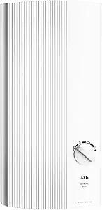 AEG DDLE Basis Electronic Instantaneous Water Heater 18/21/24 kW, Switchable, Continuous Temperature Selection with 4 Application Symbols, Fixed Connection 400 V, VDE Tested, 222390