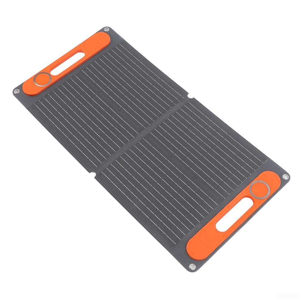Kit pannello solare pieghevole portatile da 80 W con doppia uscita USB e 12 V per campeggio e avventure all'aria aperta