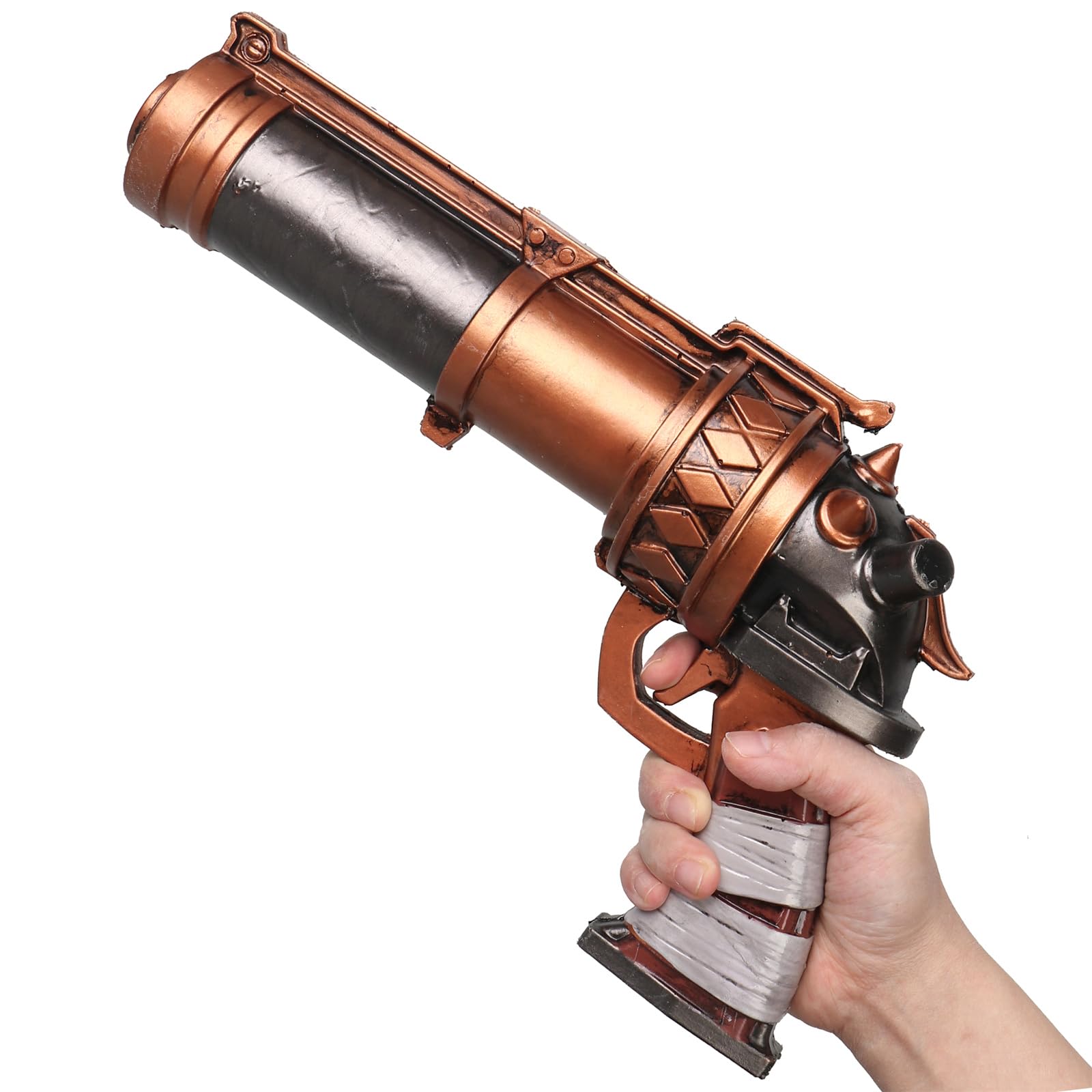 HOTTERCOS 12 Jin-X Steampunk Foam Guns Cosplay Costume Accessories Props Replica Halloween Party, tans, Grande