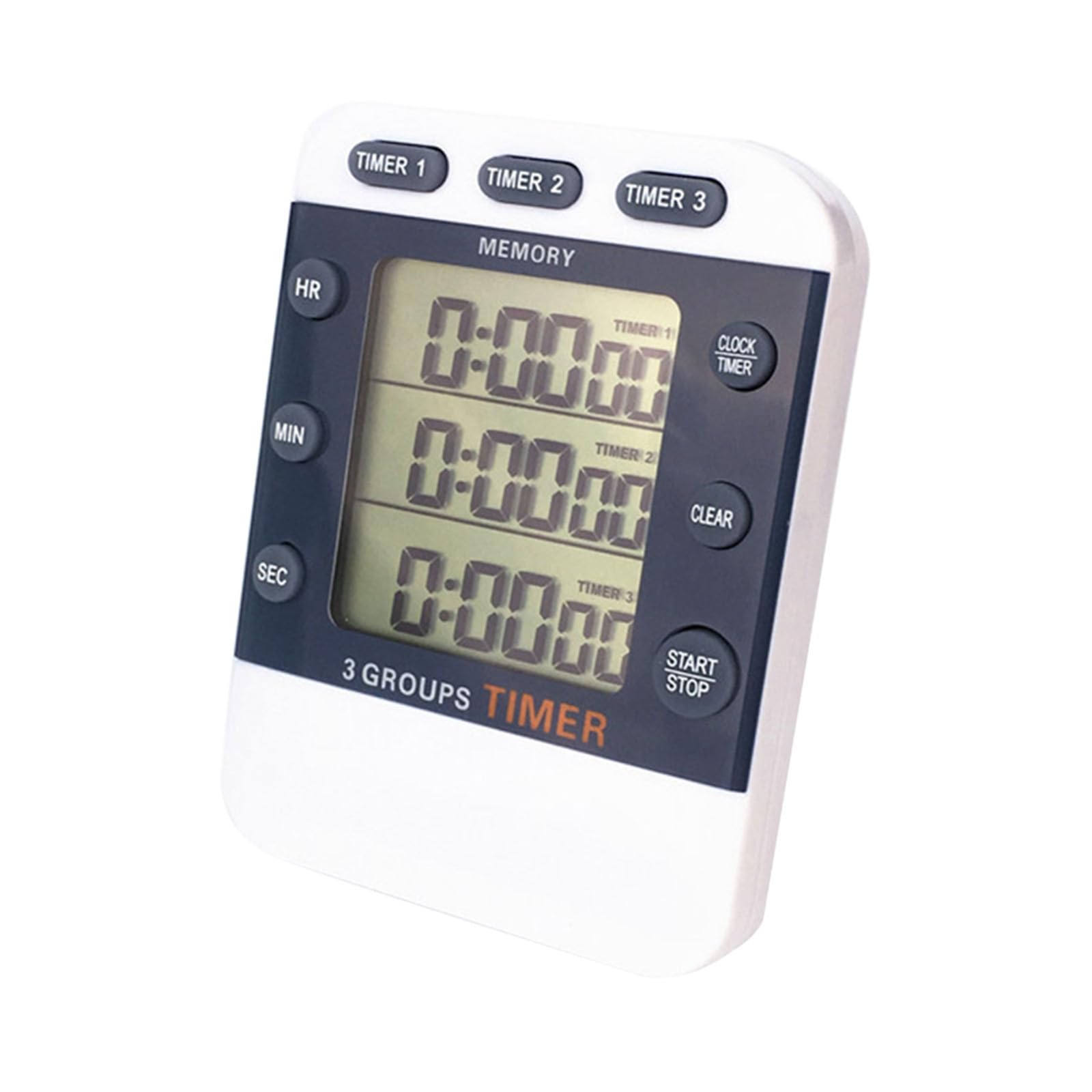 Large Display Cooking Timer Simultaneous Timing Count Up/Down 3 Channel Pocket Digital Kitchen Cooking Kitchen