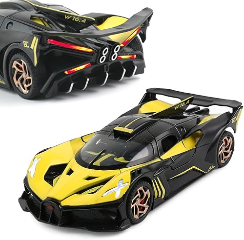 Miniatura 1 de Bugatti Bolide - Coche de juguete fundido a presión, modelo de auto deportivo, aleación de zinc, vehículos de tracción hacia atrás, mini