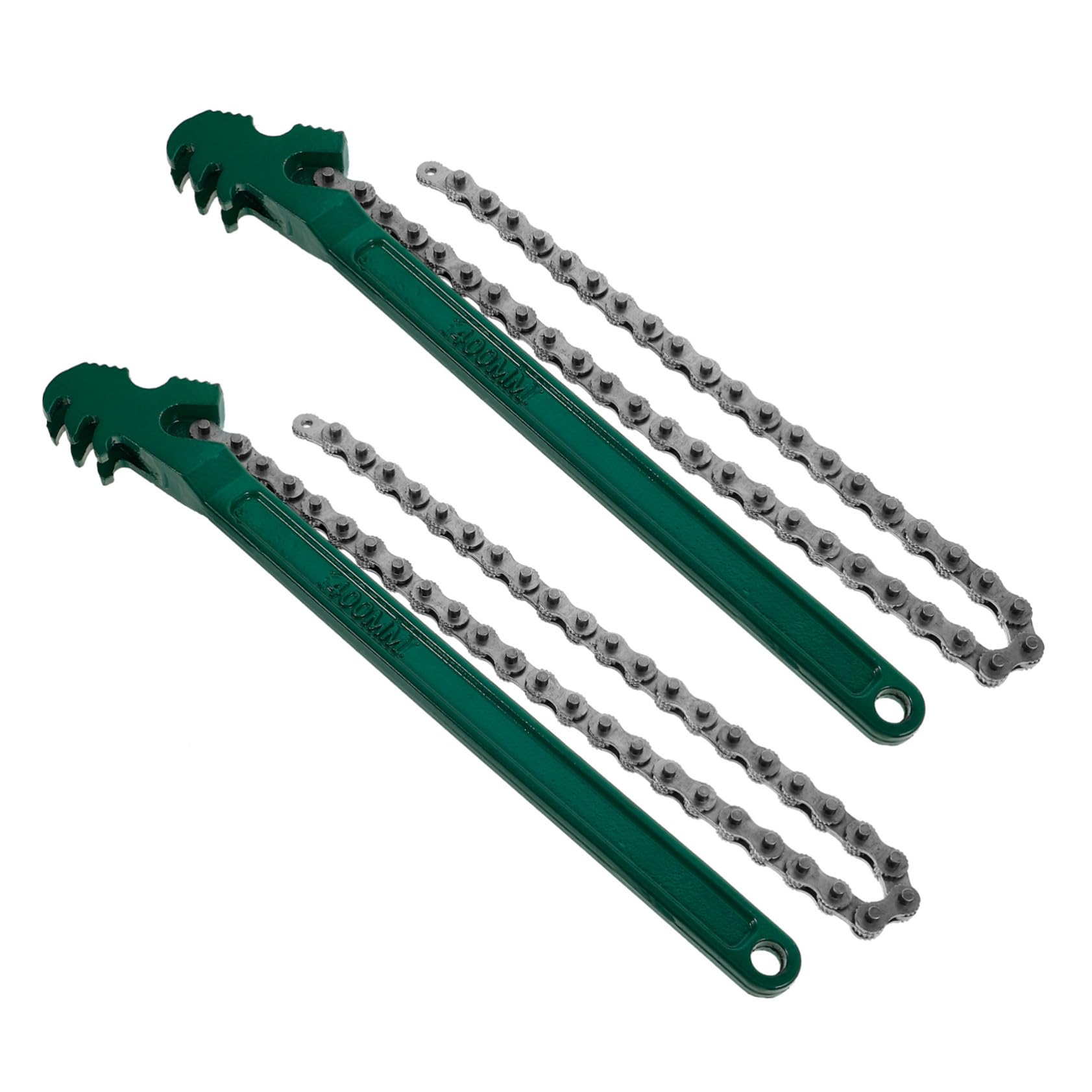 Sosoport 2 Pièces Clé à Chaîne pour Robuste et Multifonction Clé à Sangle avec Chaîne Outil de Réparation et Entretien Auto et Plomberie Prise Antidérapante Usage Professionnel et
