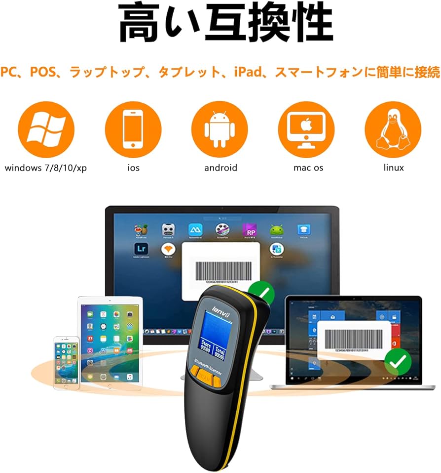 9630 LENVII R777 バーコードスキャナー 1次元 2次元 9630 LENVII R777