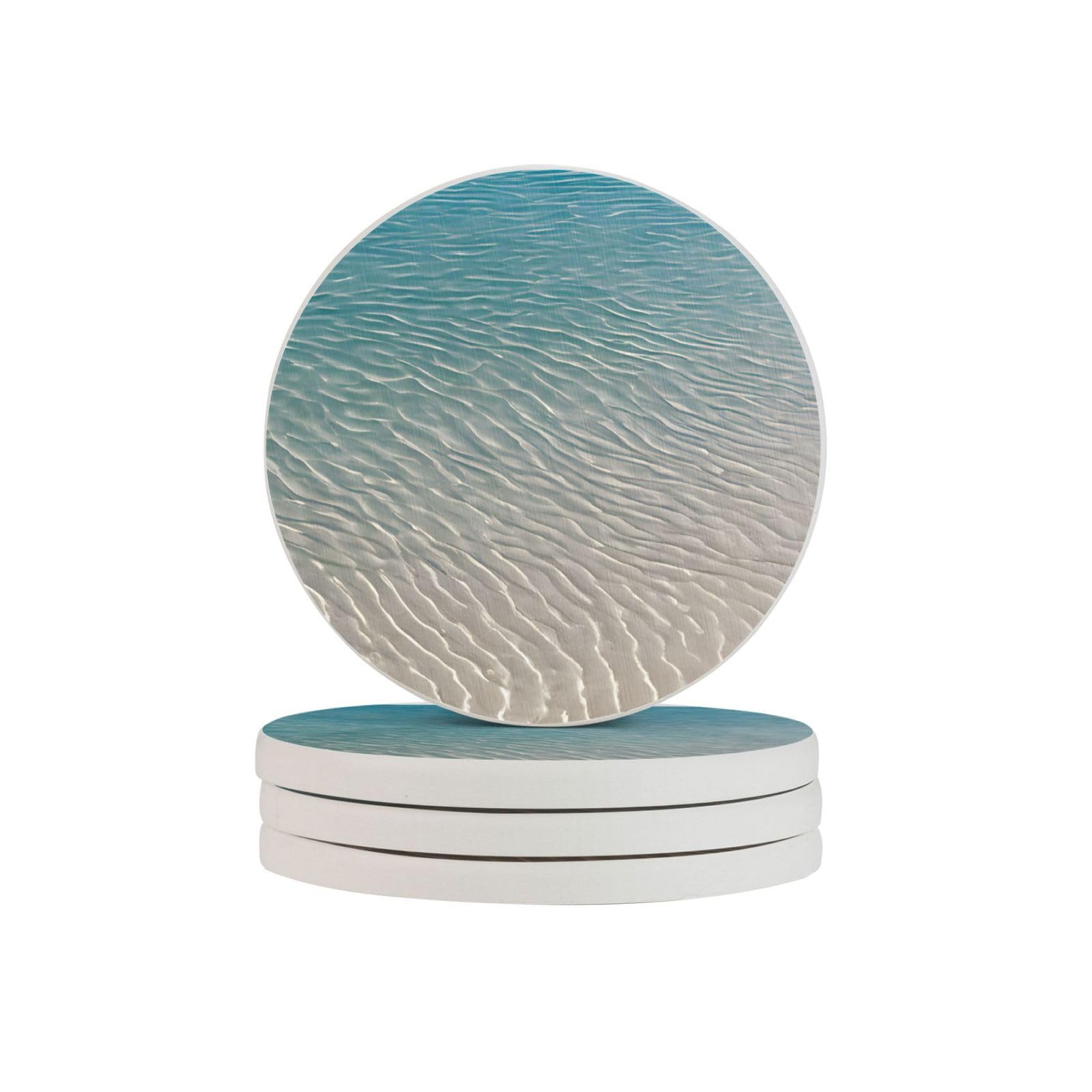 Dessous de verre diatomite anti-trace eau de mer pour bouteilles