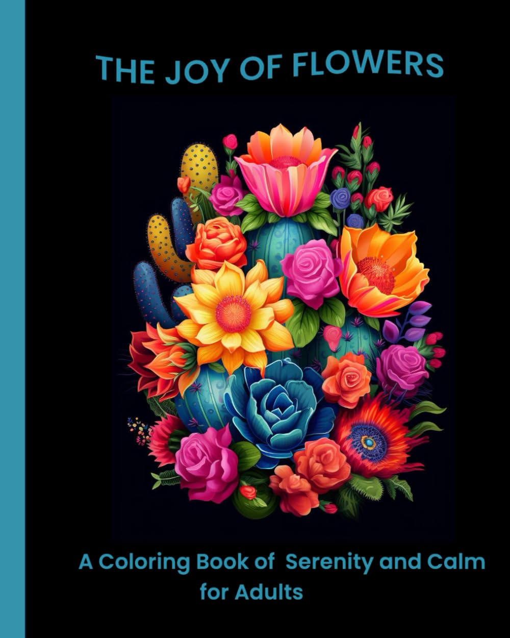 THE JOY OF FLOWERS: A COLORING BOOK OF CALM AND SERENITY FOR ADULTS