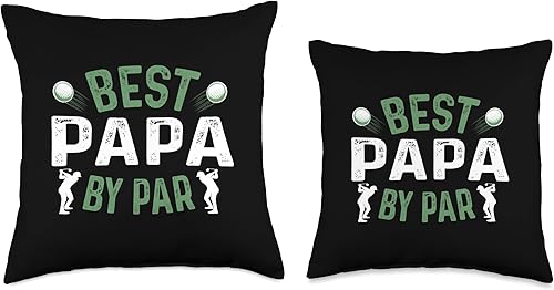 Miniatura 3 de Best Papa By Par Father's Day Grandpa Humor Golfing Throw Pillow