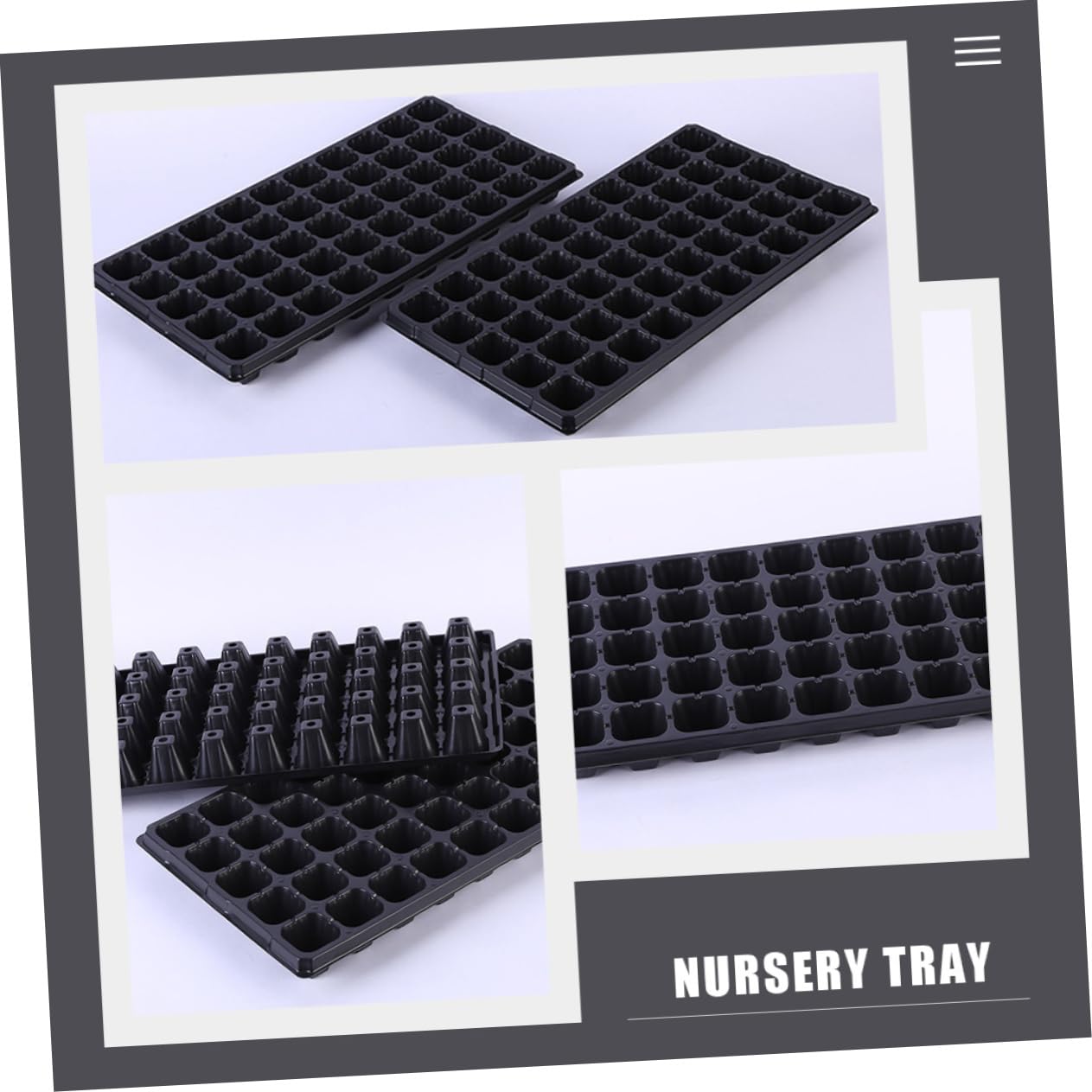 6stücke Teilige Pflanzenanzuchtschale Aus Kunststoff Mit Hohlräumen Starter Tray Für Keimlinge Garten Anzuchtschale Gewächshausbehälter Für Mungobohnen Erdnüssen Und