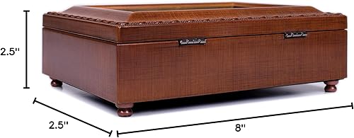 Miniatura 10 de Cottage Garden Our Priest Woodgrain - Caja de música inspiradora con borde de cuerda, reproduce Ave María