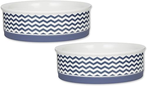 Miniatura 17 de Bone Dry Ceramic Pet Collection Chevron, juego pequeño, 4.25x2, gris, 2 piezas Azul French,Gris,Rosado,Piedra,verde azulado