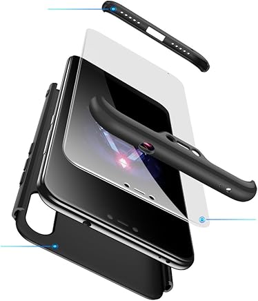 BESTCASESKIN Funda Xiaomi Mi A2 Lite, Carcasa M?vil de Protecci?n de 360? 3 en 1 Desmontable con HD Protector de Pantalla Carcasa Caso Case Cover para Xiaomi Mi A2 Lite (Negro) BESTCASESKIN Funda Xiaomi Mi A2 Lite, Carcasa M?vil de Protecci?n de 360? 3 en 1 Desmontable con HD Protector de Pantalla Carcasa Caso Case Cover para Xiaomi Mi A2 Lite (Negro)