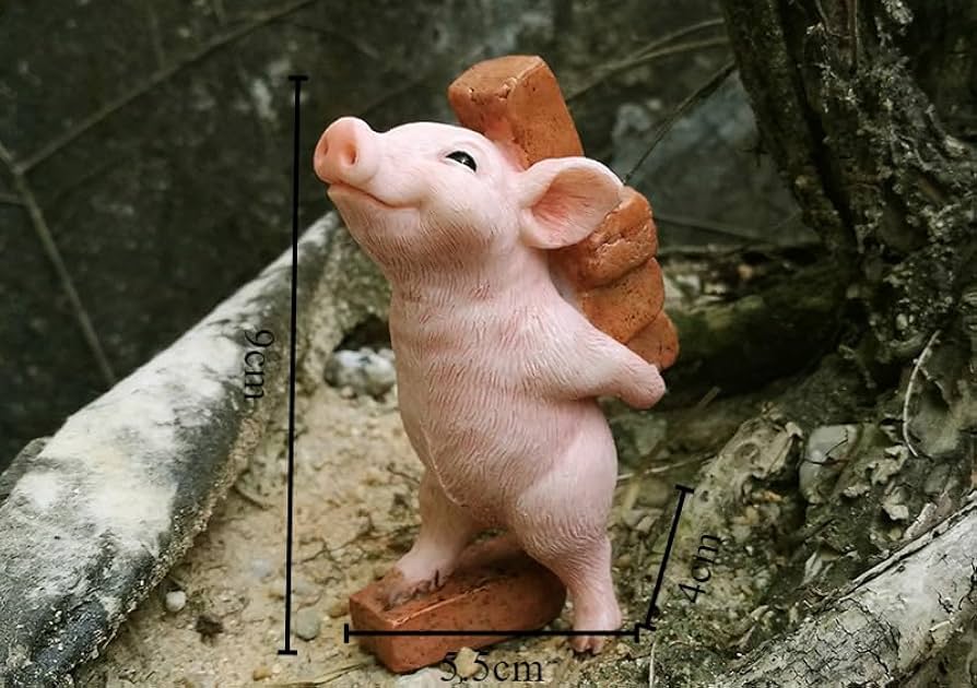 子豚のコックさん 豚の置物 置物 庭 玄関 71A8ZX8HoML