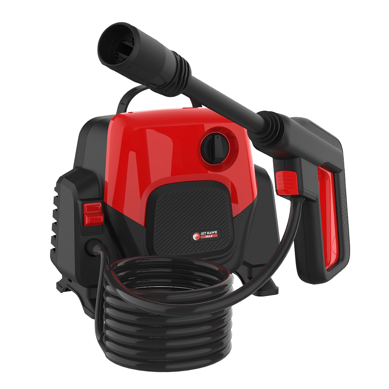 Garden Force Jet Hawk MAX Pressure Washer - Plug In Corded Power 1400W - High Pressure Cleaning Up to 100 Bar - Adjustable Spray Nozzle - Includes Soap Dispensing Bottle