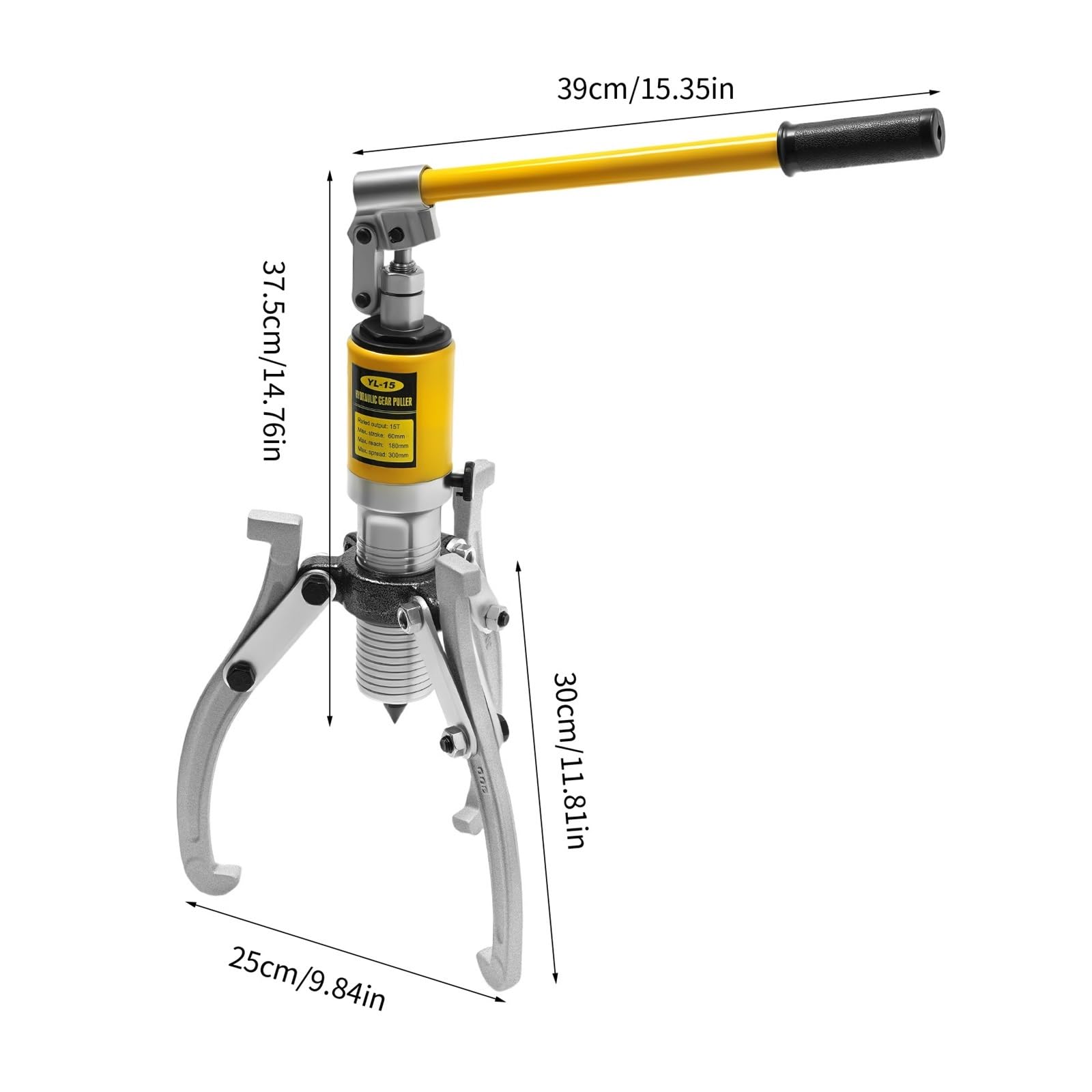 Hydrauliczne Narzędzia Trakcyjne 15T 3 Szczęki 2 Ściągacz Hydrauliczny Łożyska Przekładni Kół Separatory Do Koła Łańcuchowego łAtwa ObsłUga