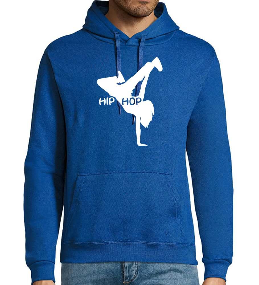 Hip Hop - Felpa con cappuccio da donna, Blu Royal, XXXXL
