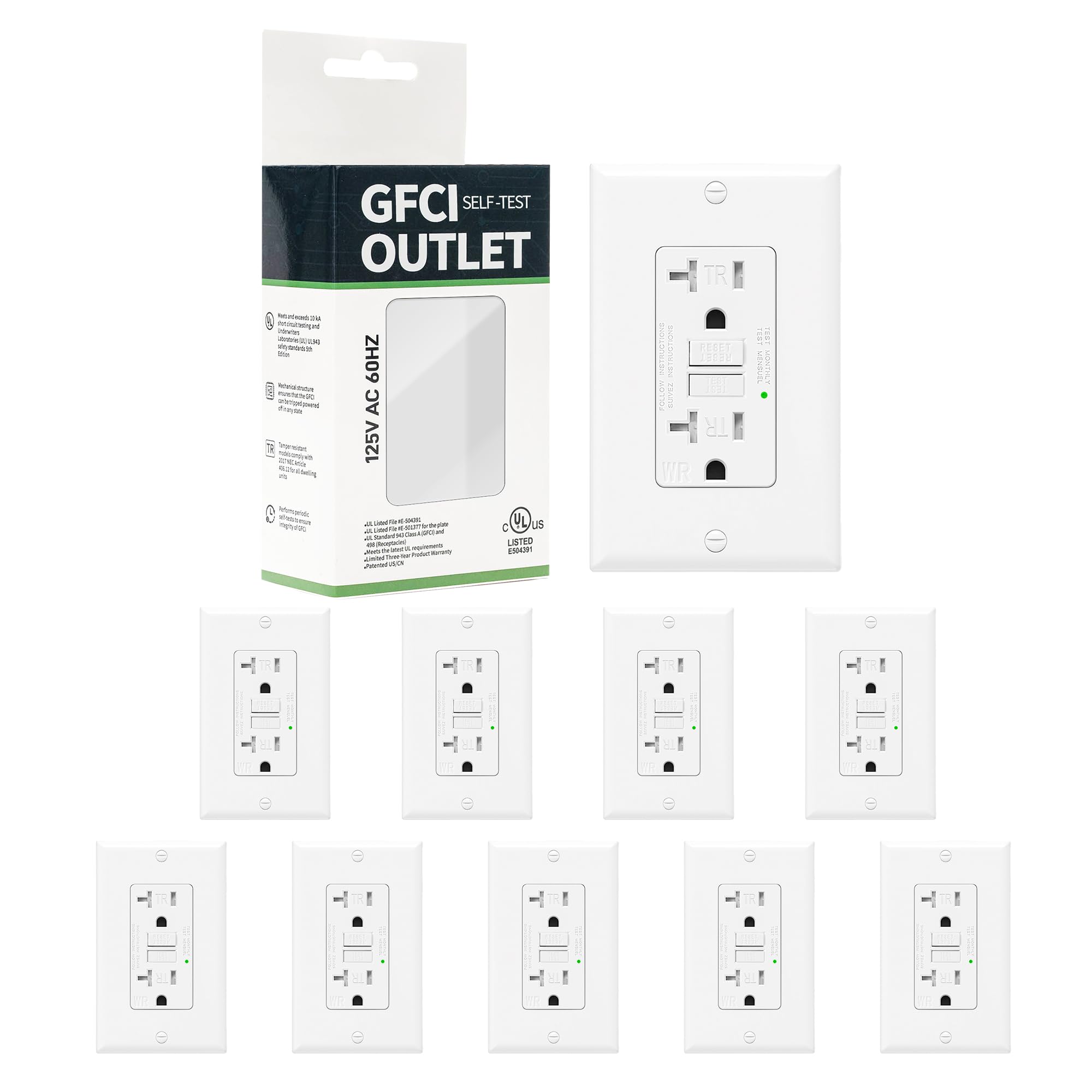 GFCI Outlet - Protect Your Home with UL Listed Safety -14