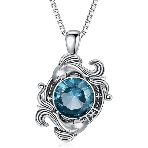 LONAGO Zodiac Sign Necklace Celestial Constellation Necklace Horoscope Astrology Zodiac Pendant Necklace Gift for Women