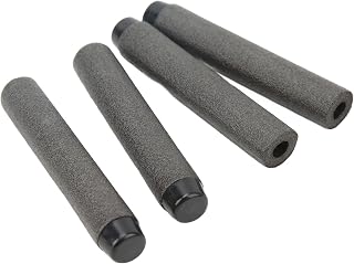 Refill Foam Darts, EVA Foam Hollow Refill Shooting Ball Games Toys Foam Ammunition for Kids Children Boys Girls Black Blasters & Foam Play (Solid Head)