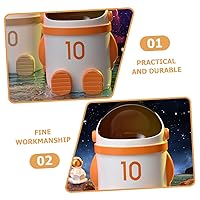 Vista 9 de Cabilock Caja de pañuelos para mesa de basura con tapa de dibujos animados para el hogar