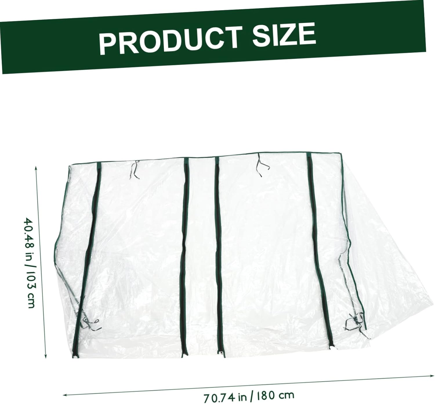 1.8m Mini Greenhouse Cover and Plant Protector PVC Replacement for Outdoor Gardening Easy to Install Zipper Design for Observation