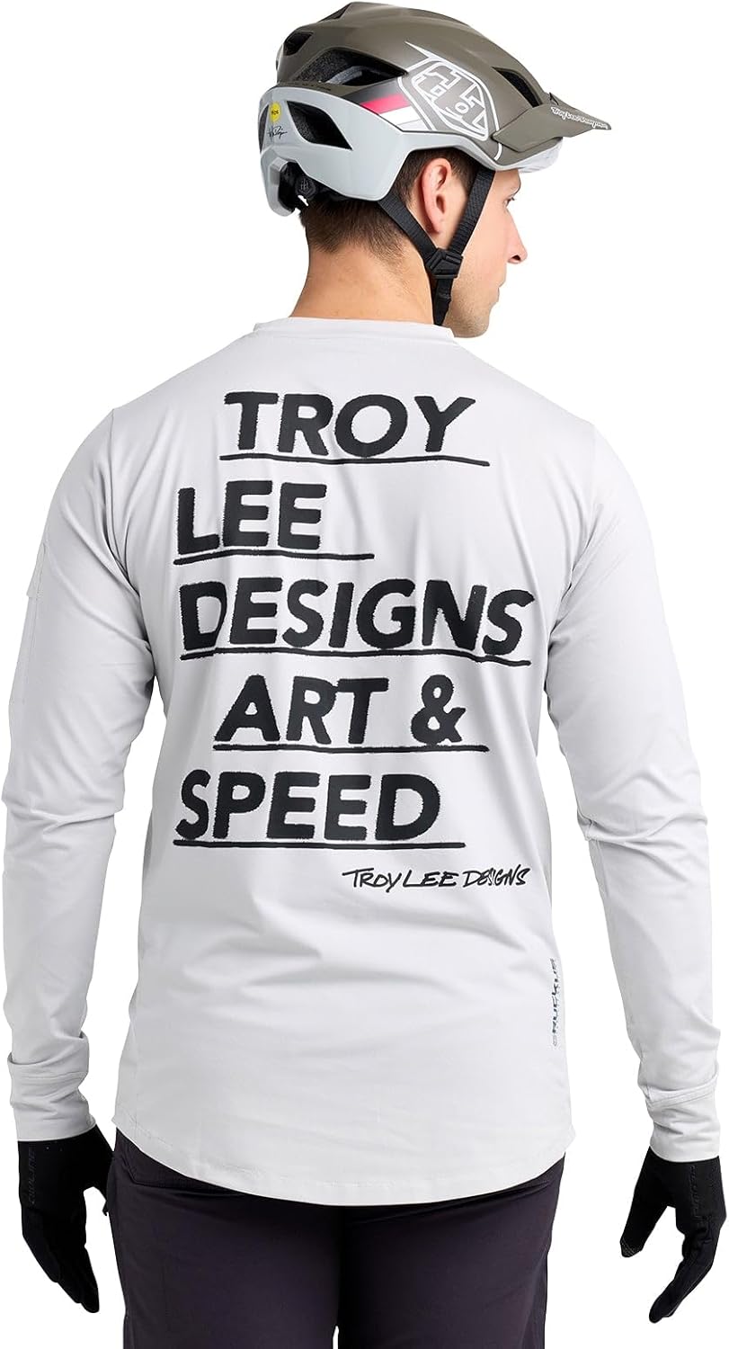 Troy Lee Designs - Ruckus Long Sleeve Ride TEE; Art and Speed Mist LG