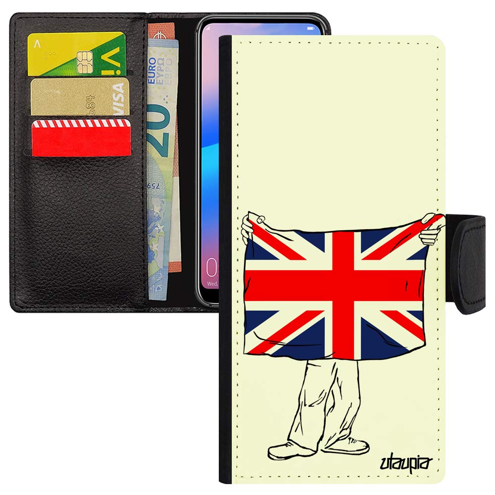 Étui portefeuille Union Jack pour Samsung Note 10 Lite antichoc - 3