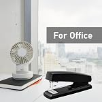 6 Pieces Desktop Staplers with 3000 Staples 24/6 Staples Heavy Duty Office Stapler 2-20 Sheet Capacity Desk Staplers for Student and Office Use (Black)