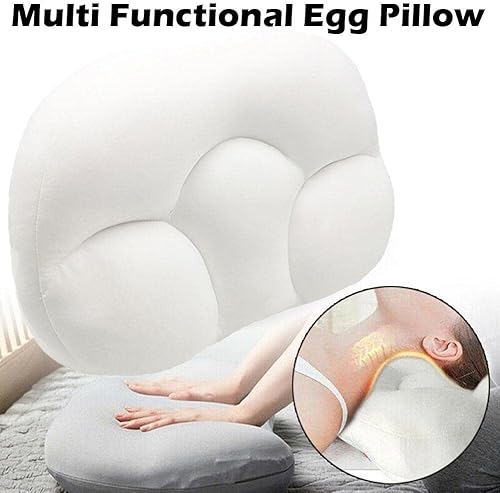 Miniatura 2 de Necklow Well - Almohada para dormir con funda de almohada almohada cervical de espuma viscoelástica almohada de microbola de aire almohada de buena