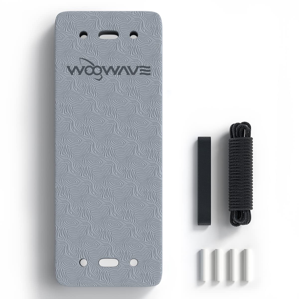 WOOWAVE Flat Fender Prevent Scratches for Yacht Motorboat Boat Bumper, 3 Layer EVA Boat Fender with Rope (20inch, Gray)