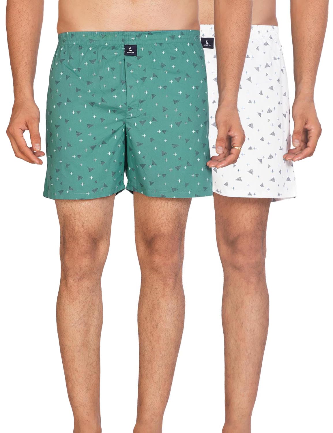 Cotton Boxer Shorts for Men, Breathable, Comfortable & Lightweight (Pack of 2)-image-27