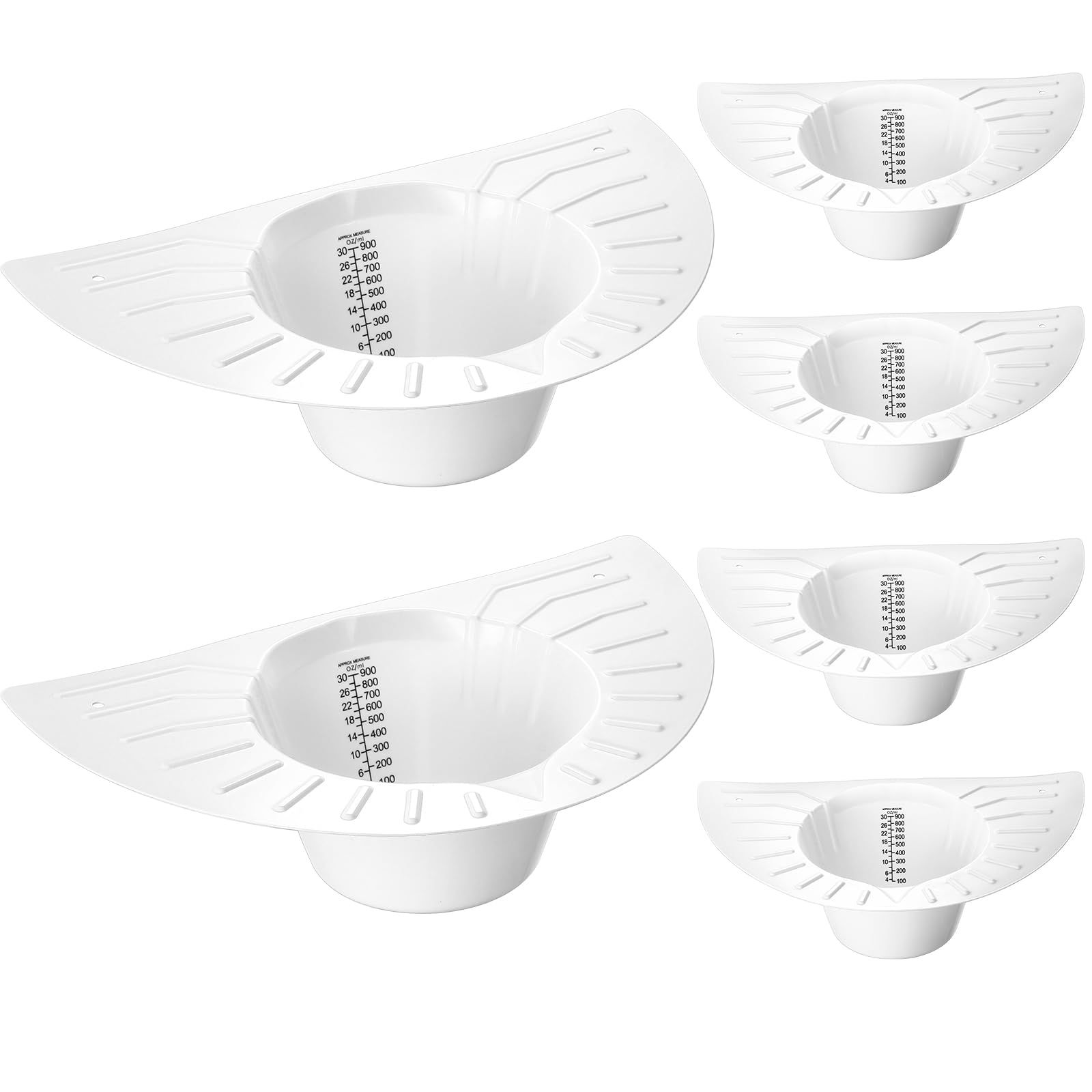 TrelaCo 6 Pcs Urine Collection Hat for Toilet Stool Sample Collection Kit Toilet Hats to Catch Urine Pee Catcher Urine Collector for Women and The