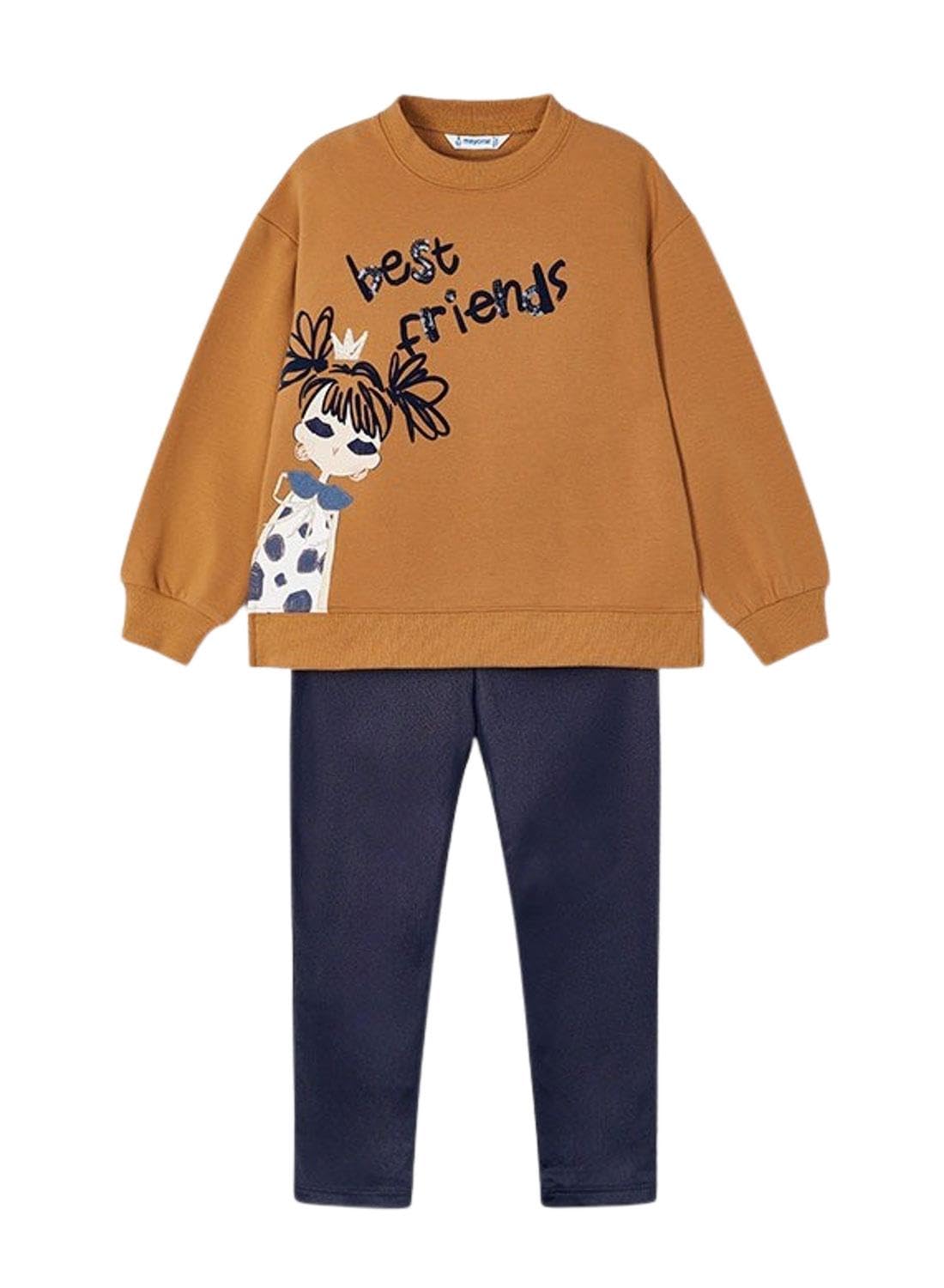 Mayoral Compl. Leggings Fantasia per Bambine e Ragazze Caramello