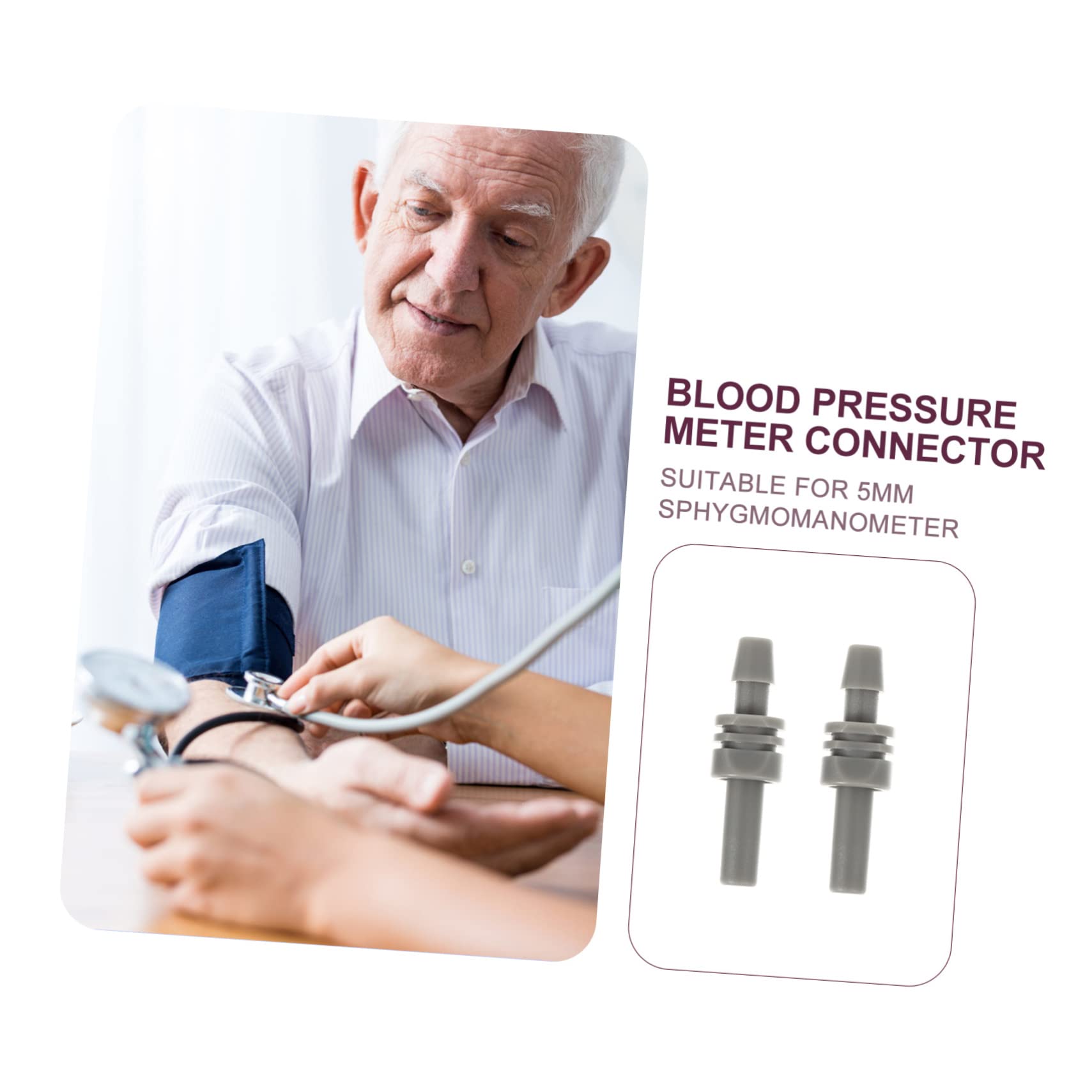 2pezzi Connettori Per Bracciale Sfigmomanometro Accessori Per Misuratore Pressione Elettronico Adattatori Polsino Compatibili Fascia Braccio Per Uso Sanitario