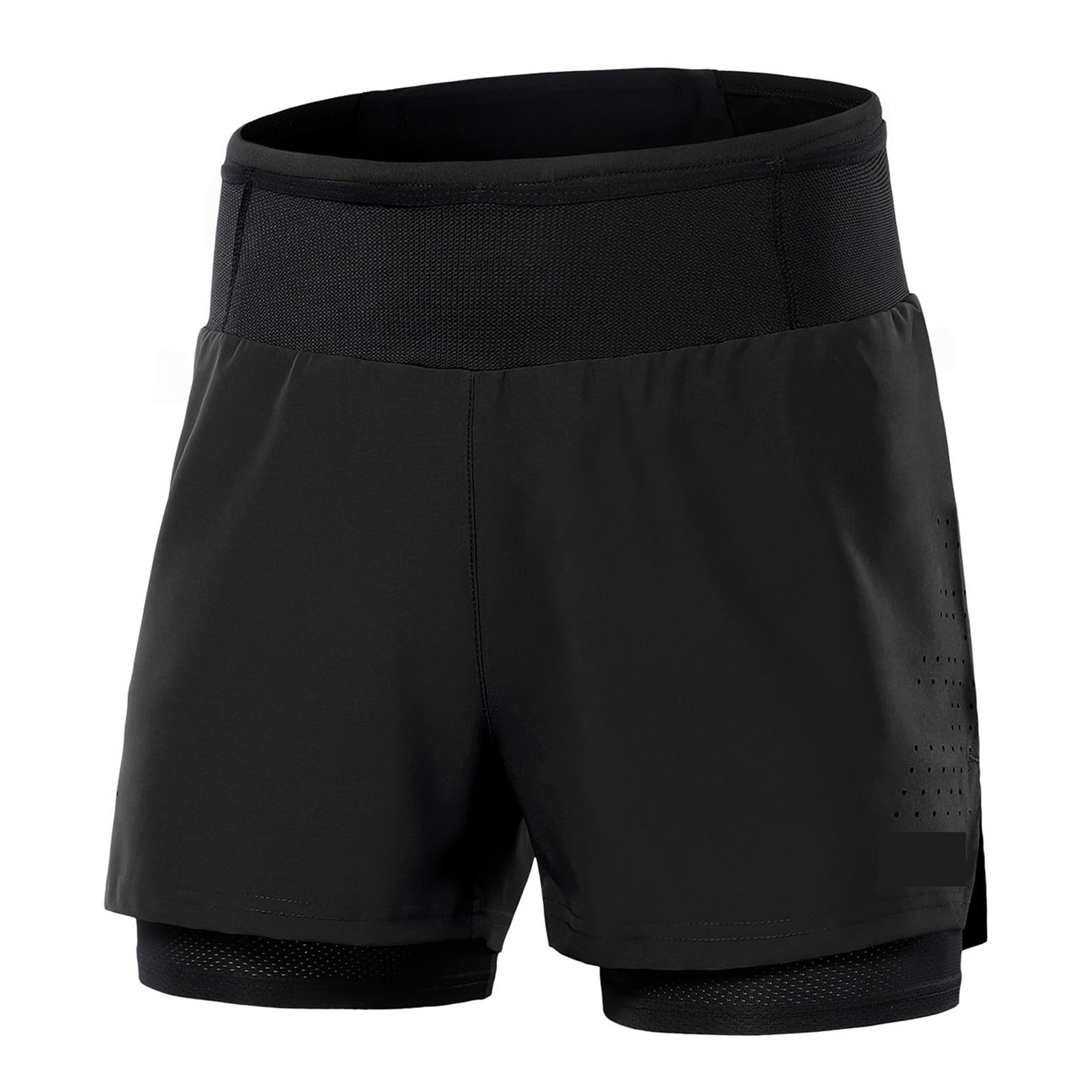Mallas Cortas Hombre Pantalones Cortos Deportivos 2 en 1 for Hombre, de Cintura Alta, con Bolsillos, for Gimnasio, Trotar y Tenis