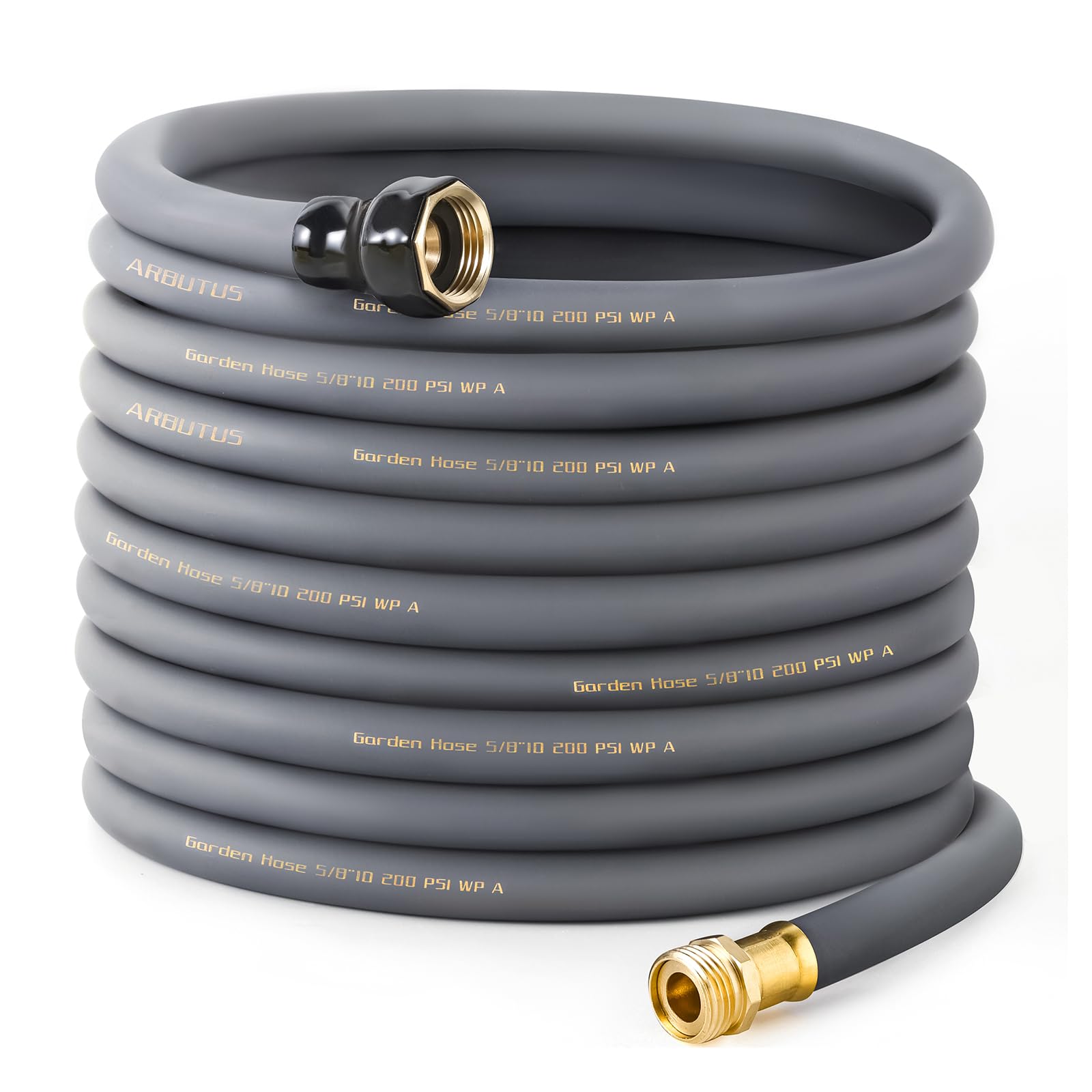 Brass Rubber Garden Hose 5/8 x 100 ft