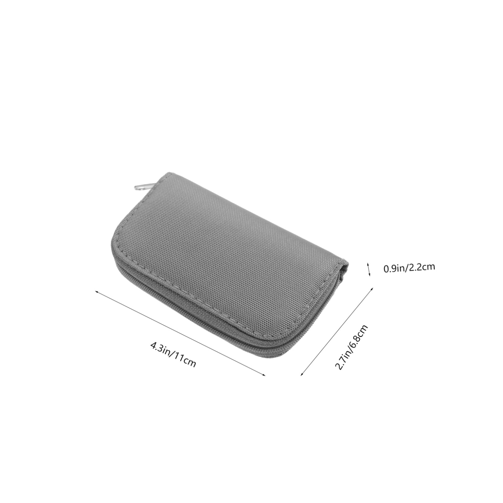 OKUMEYR Portable Memory Card Case with Zipper Closure Slots Organizer for Cards Lightweight and Convenient Storage for Easy Access and Organization