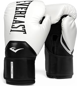 ボクシング EVERLAST ELITE Amazon | Everlast Elite 2 Boxing Gloves (White/Black, 16oz
