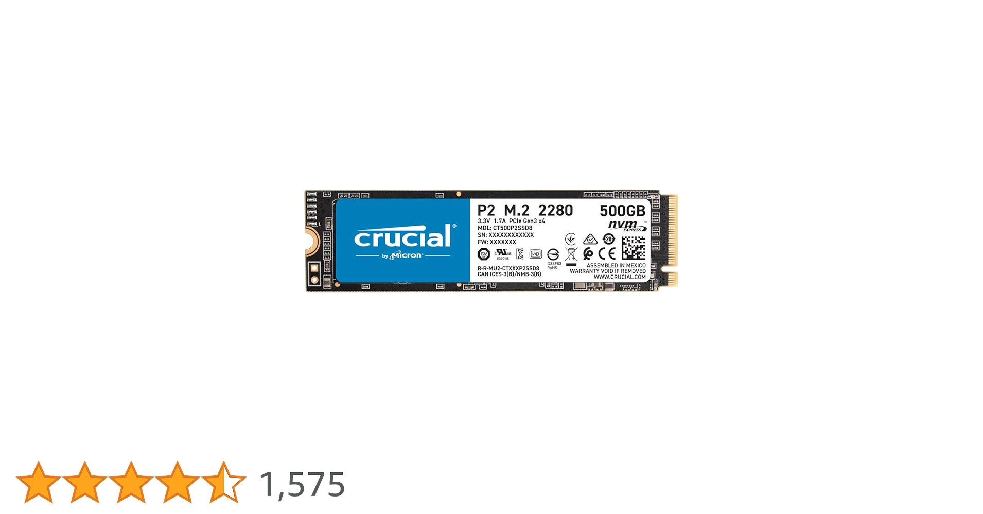 新品未開封 Crucial 500GB M.2SSD CT500P1SSD8JP CT500P3SSD8JP | Crucial P3 ミドルレンジ M.2 NVMe接続SSD