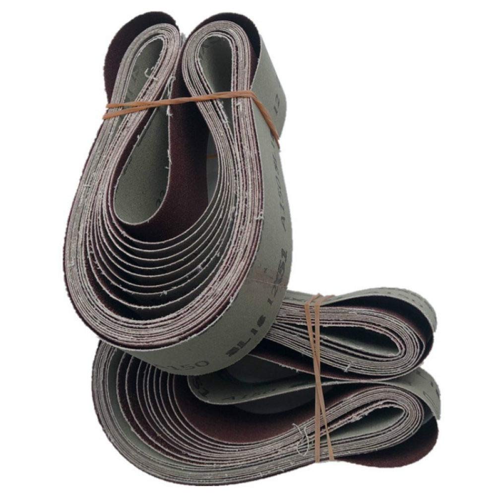 5Pcs 50 * 2100mm 50 * 1800mm Nastri abrasivi abrasivi P60-600 Accessori per smerigliatrice a nastro da macinazione grossolana a fine, 50mm x 1800mm, 80