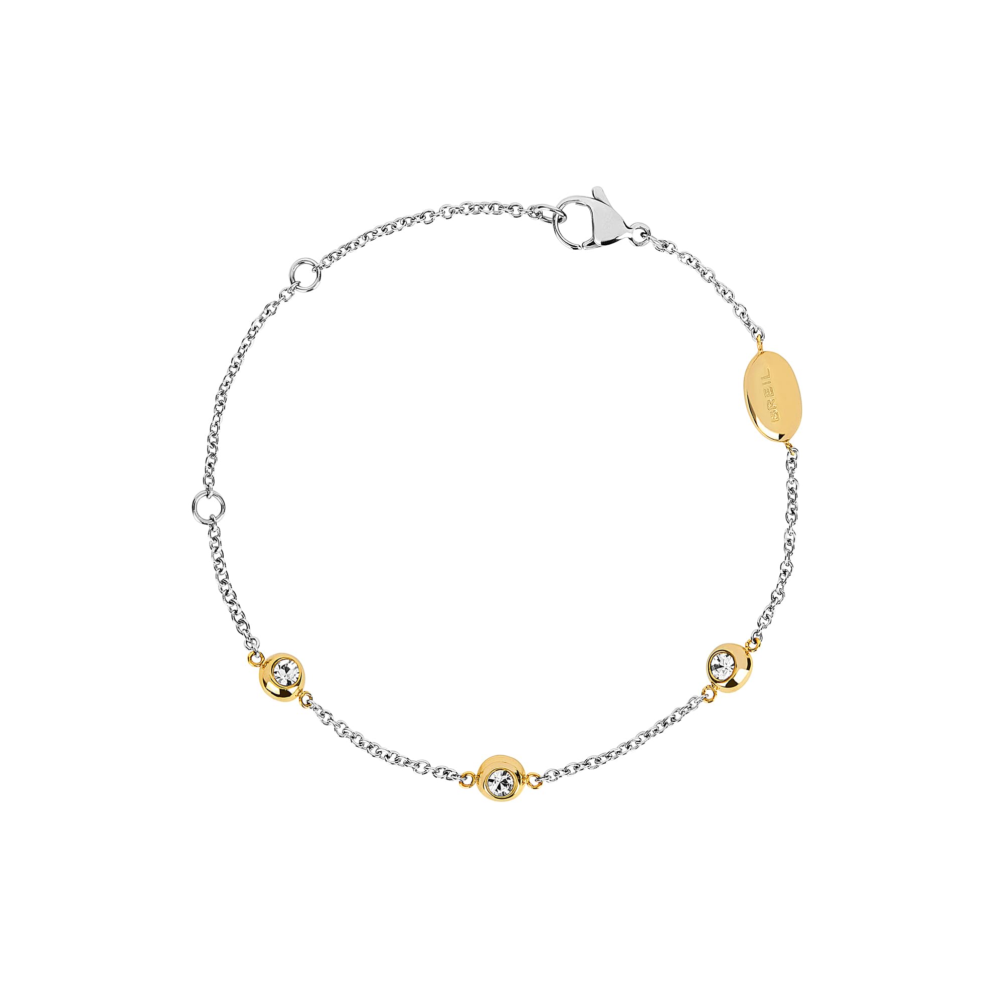 Breil, Bracciale Donna in Acciaio, Cristalli | Collezione MOONLIGHT, Bracciale, Dimensione 21 cm, Gioiello idee regalo donna