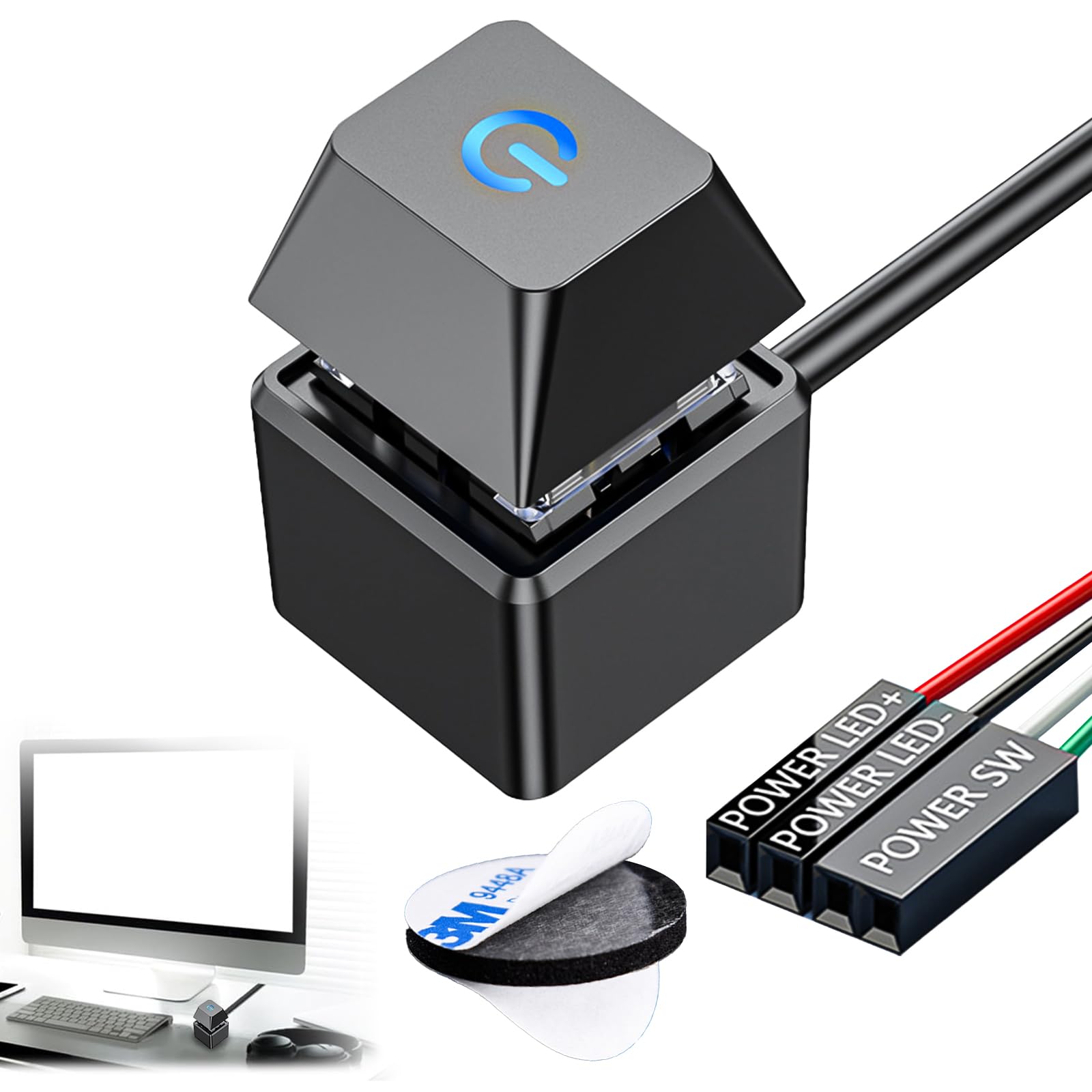 Pc Power Button Netzschalter Des Desktop-Computers Desktop-Pc-Computer-Power-Tas