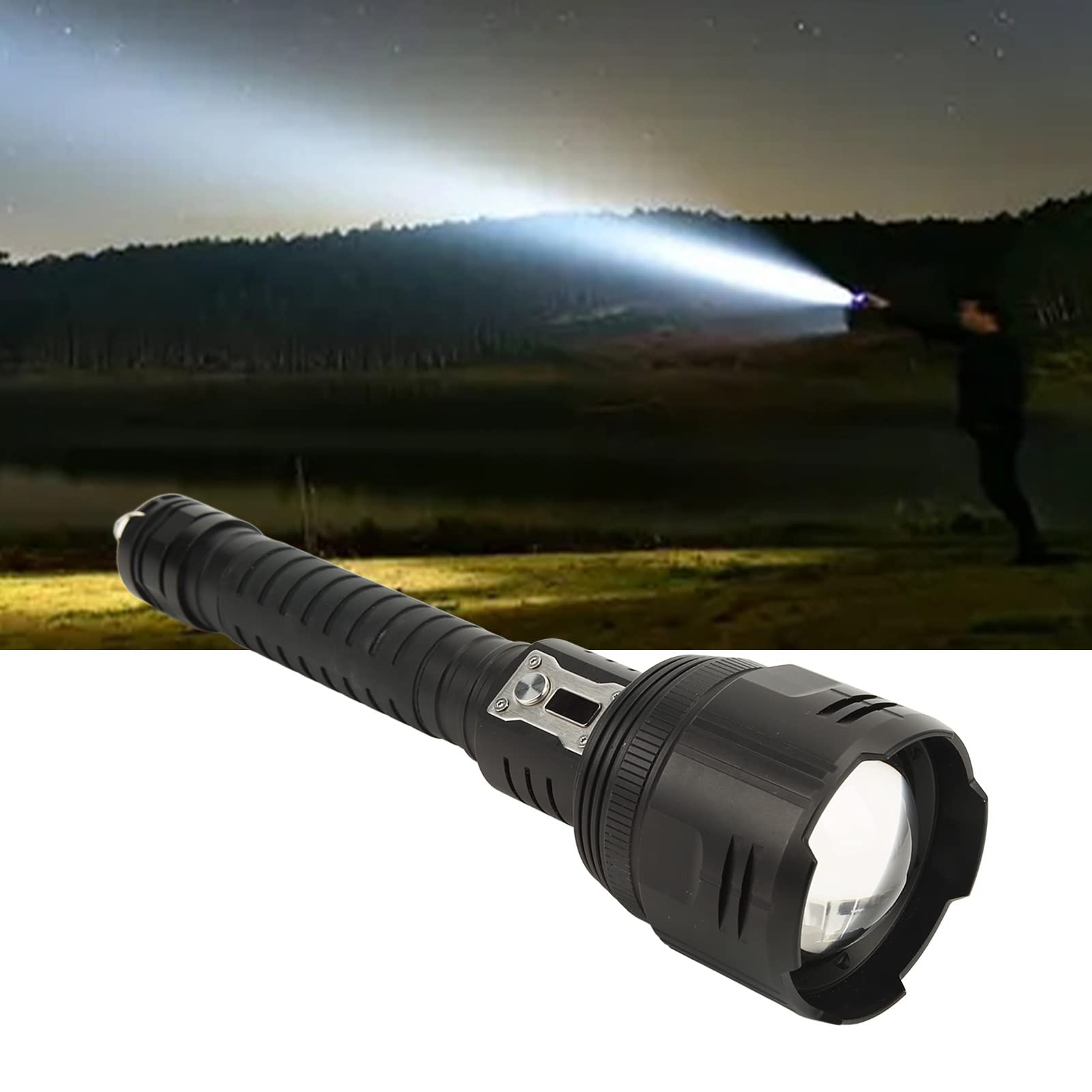 Latarka LED XHP360, Mini Latarka LED, 5000 Lm Z Zoomem, ładowalna Wodoodporna Latarka IPX4 Do Użytku Awaryjnego Na Zewnątrz