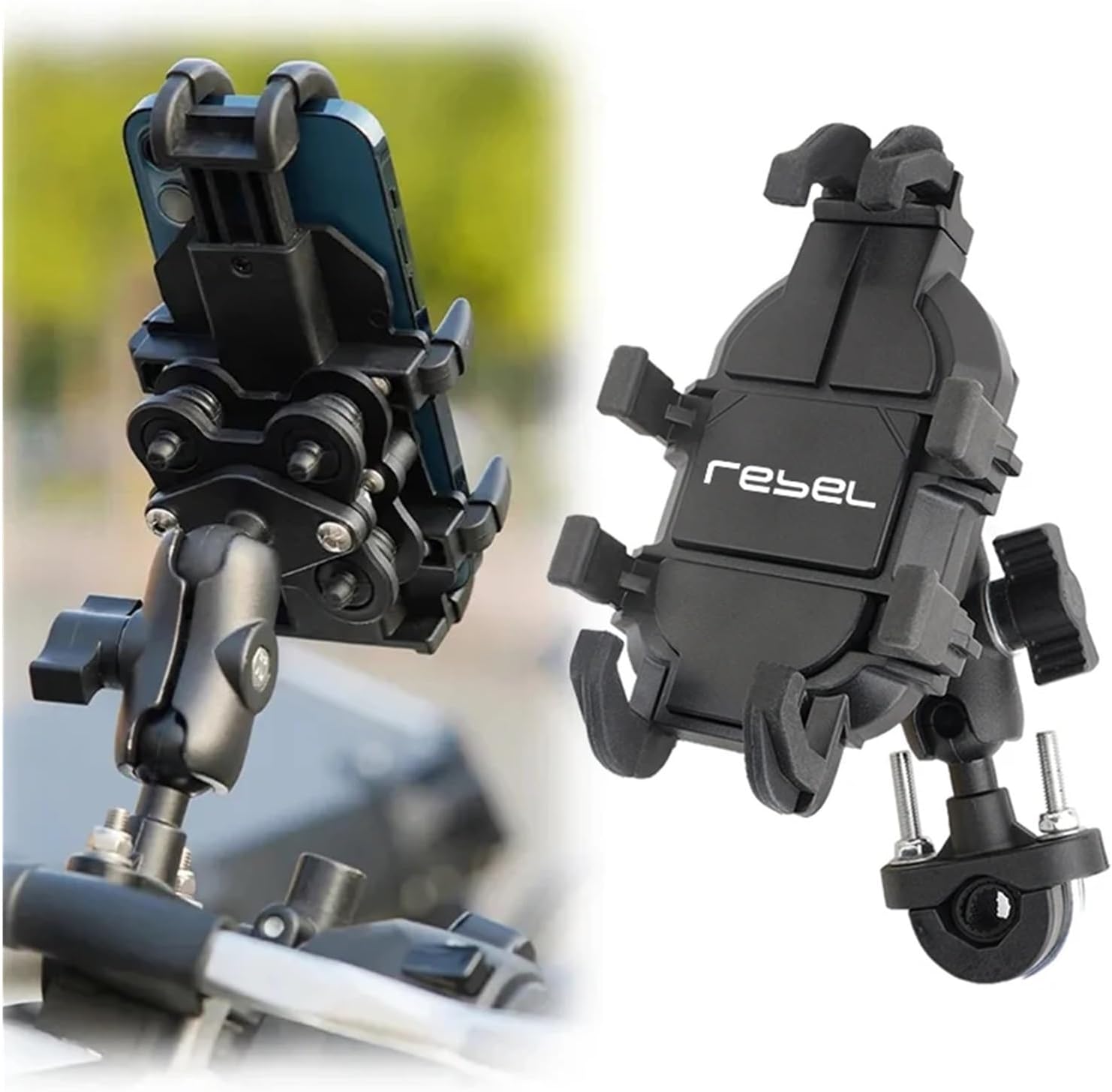 Motorcycle Accessories Handlebar Mirror Mobile Phone Holder GPS Mount for Rebel CMX300 CMX500 CMX1100(Mirror)