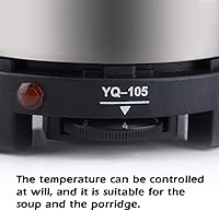 Vista 3 de Maxmartt Mini Electric Heater Stove, 500W Round Hot Plate Portable Countertop Burner For Ceramic Glass Kettle Single Plate Cooktop, Easy to