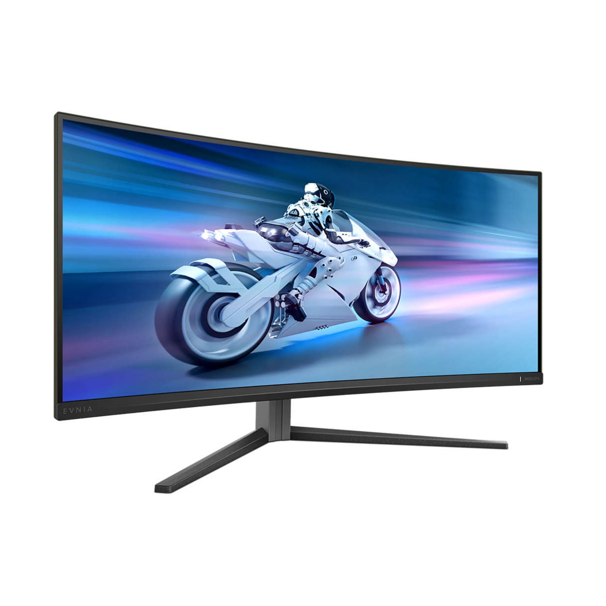 PHILIPS Evnia 34M2C6500 - Moniteur de Jeu incurvé OLED WQHD de 34 Pouces, 175 Hz, 0,03 ms, HDR400, Ambiglow, FreeSync Premium Pro, G-Sync comp. (3440x1440, 2X HDMI, DisplayPort, Hub USB) Gris foncé
