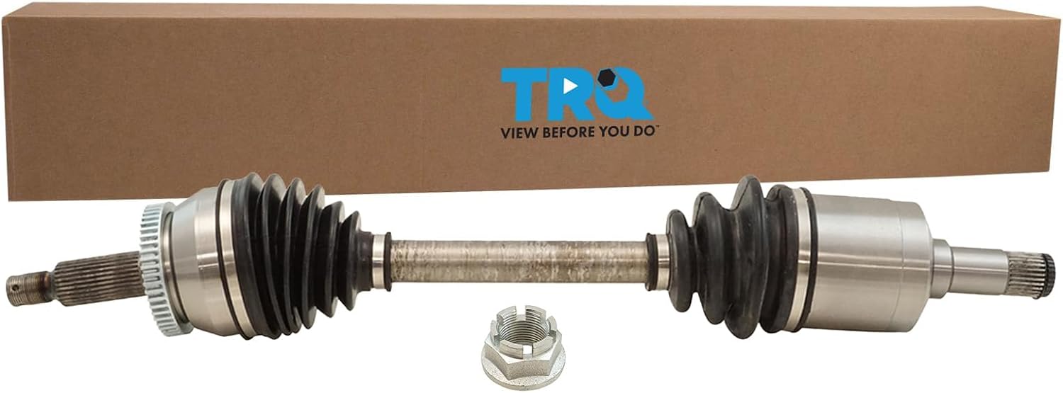 TRQ Front Driver Side CV Axle Assembly Compatible with 2007-2009 Hyundai Santa Fe Limited SE
