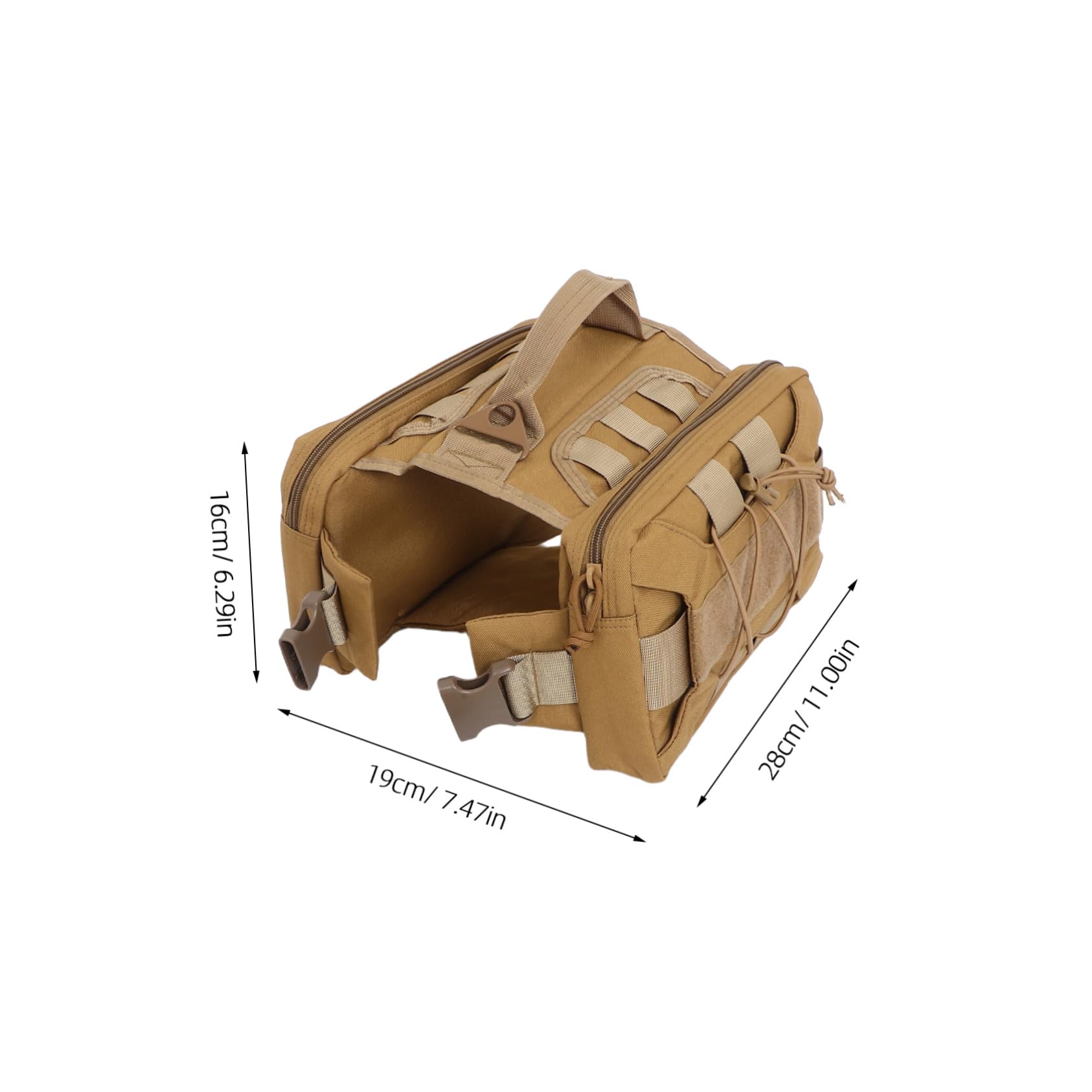 SUPVOX Sacoche de Randonnée pour Grand Chien avec Poches Latérales à Dos Imperméable Nylon Résistant pour Voyage Marche et Entraînement Extérieur