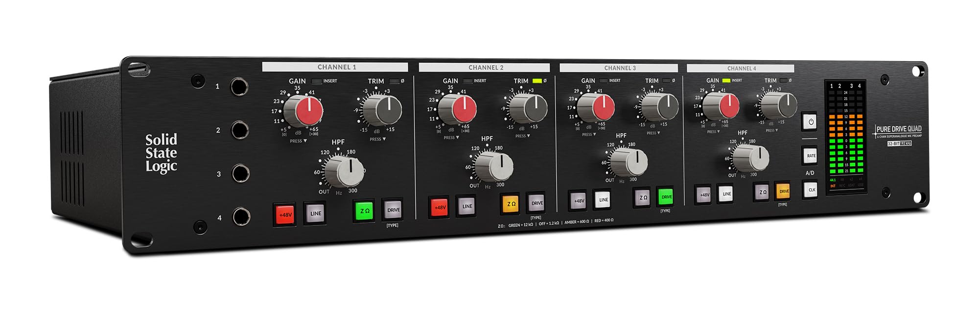 美品 Solid State Logic Pure Drive quad Solid State Logic Pré-microfone PureDrive Quad 4 Channel : Amazon