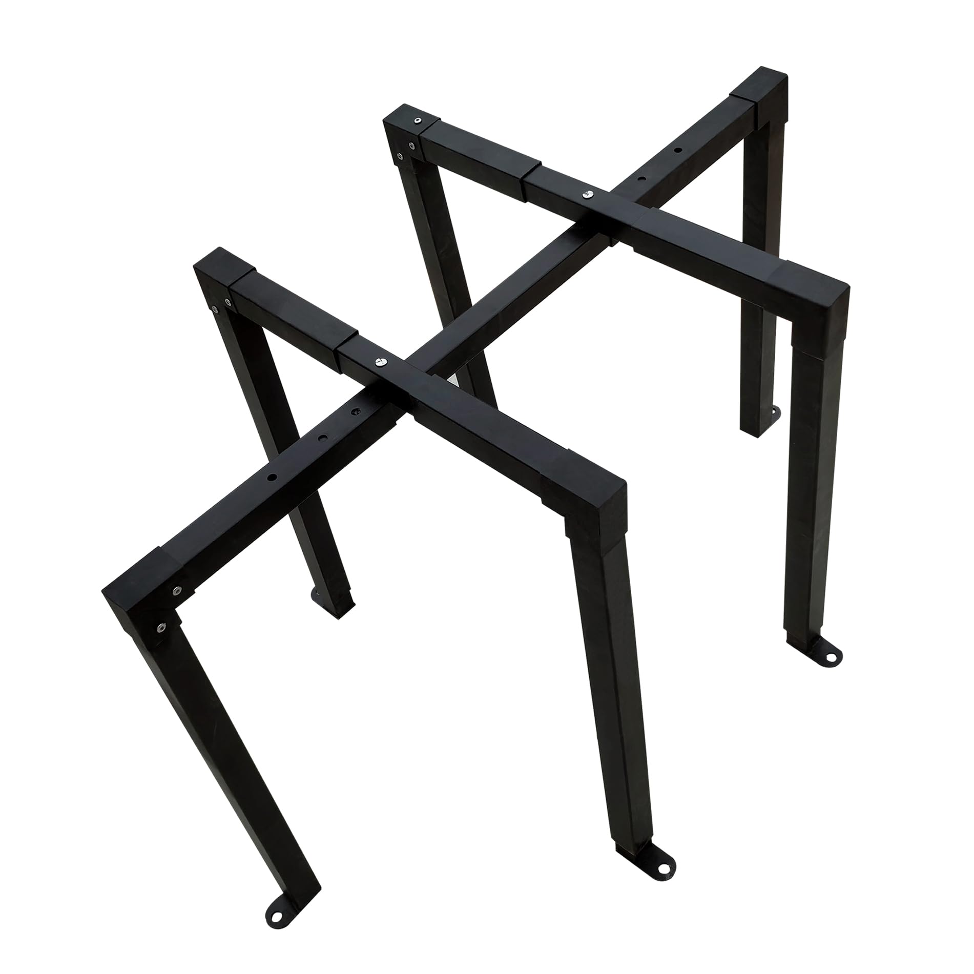 AC Security Cage, Adjustable Height and Width, Steel Air Conditioner Cage for Round or Square Shape incl. Anti-Theft Screws (Reinforced Version)